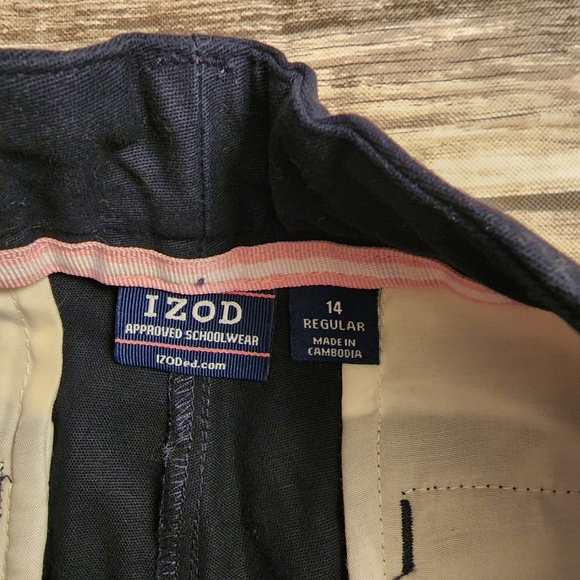 Boys uniform shorts navy izod size 14. NWT - Picture 4 of 6